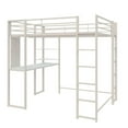 thumbnail image 4 of DHP Abode Full Size Metal Loft Bed, Off White, 4 of 5
