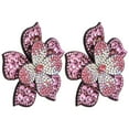thumbnail image 4 of 2 parches de diamantes de cristal, apliques, pegatinas, flores, ropa, zapatos, decoración, accesorio DIY, color rosa, 4 of 14