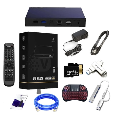 2026 New Vsee Box V6 Plus Smart TV Box 4GB RAM, 64GB Storage Gift Bundle Supports HD Playback