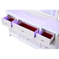 thumbnail image 4 of Modern Style 9-Drawer Dresser Made with Wood in White, 4 of 7