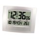 thumbnail image 5 of Reloj despertador digital, reloj electrónico con calendario digital para mesita de noche. Blanco, 5 of 9