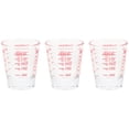 thumbnail image 1 of 3Pcs Coffee Drinking Glasses Kitchen Milk Measuring Cups Water Cups with Scale, 1 of 9