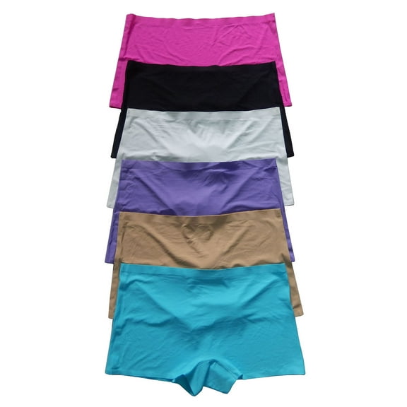 Women Underwear Panties 12 Pack of Smooth No Line Biniki Thong Boxer Various Styles, Size M (151)