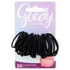 Goody Ouchless® Elastics, Black Hair Ties, 2mm Hair Elastics, 36 Ct