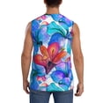 thumbnail image 4 of Disketp Bright Flowers Sleeveless Tshirts For Men, Muscle Shirts For Men Dry Fit Tank Top-Medium, 4 of 8