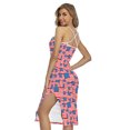thumbnail image 2 of 4Th Of July Usa Flag Pattern Printed Cross Back Cami Dress, American Flag Fashion Summer Maxi Sexy Casual Dress For Women. Gifts For Us Independence Day, 4Th Of July, 2 of 4