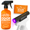 Angry Orange 24 oz Pet Odor Eliminator and UV Stain Sniper Flashlight for Dog and Cats