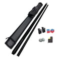 thumbnail image 3 of Colaxi 149cm Billiard Cue Pool Table Sticks Replacement 1/2 Segmented Portable with 10mm Tip Pool Cue Sticks for Home Break Room Bar black, 3 of 8