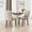 Beige, variant on FFZ Set of 2 Upholstered Wing-Back Dining Chairs - High-Quality Velvet Fabric, Solid Rubberwood Legs, Mid-Century American Design, Adjustable Pegs, KD Assembly (Gray/Beige/