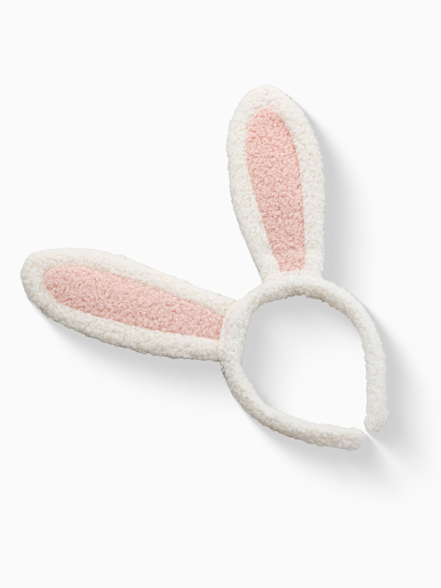 Way to Celebrate Easter Plush Ivory and Pink Bunny Ear Headband, 1 Piece