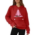 thumbnail image 2 of Enjoytime Women's Sweatshirt Christmas Cute Printed Long Sleeve Pullover Hoodies Casual Fall Winter Plus Size Womens Clothing Red L, 2 of 5
