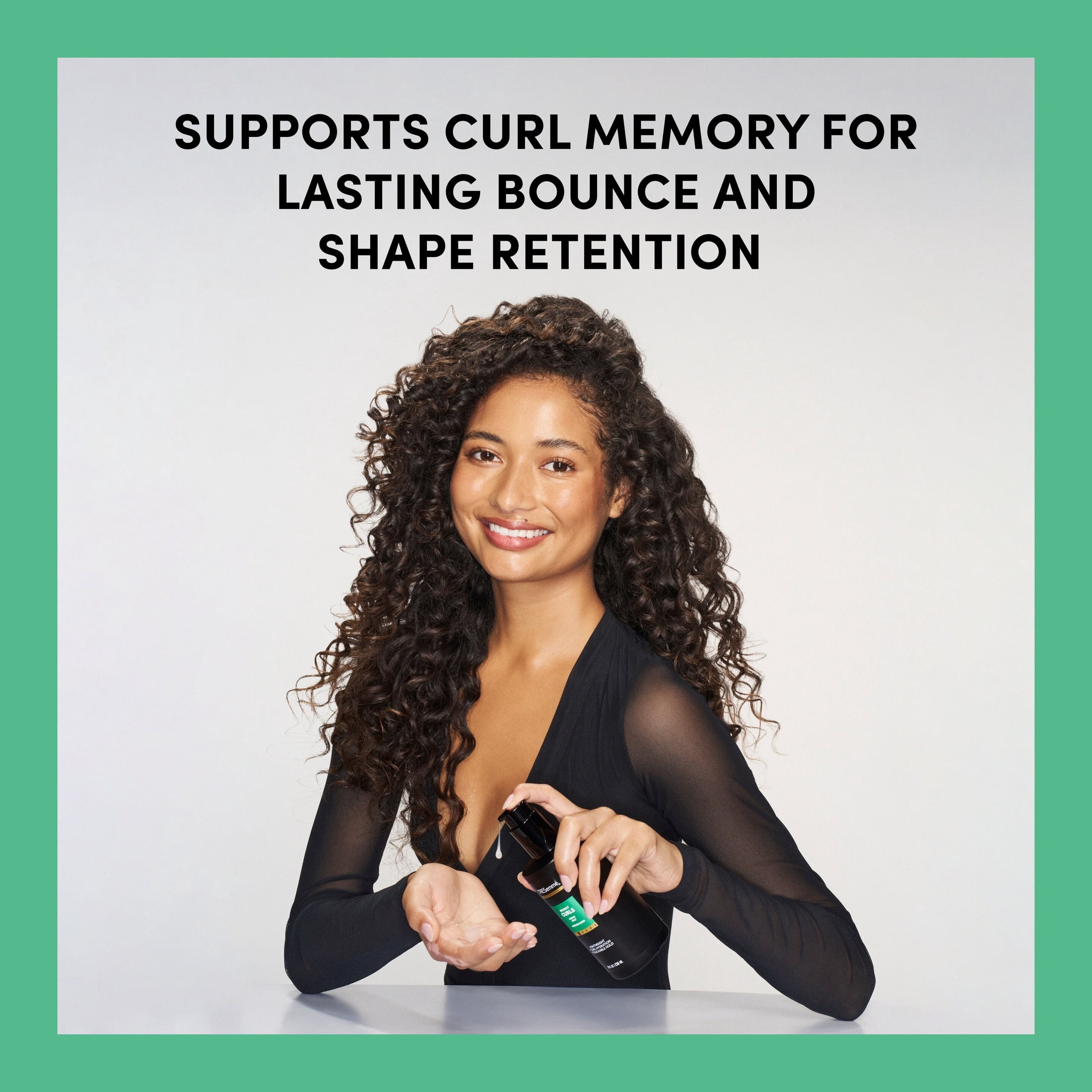 (4 pack) TRESemmé Styling Aid for Lightweight + Curl Hydration + Touchable Hold Bouncy Curls with Peptide Blend, 8 fl oz 1 count