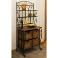 thumbnail image 2 of Iron/Wicker Bakers Rack, 2 of 5