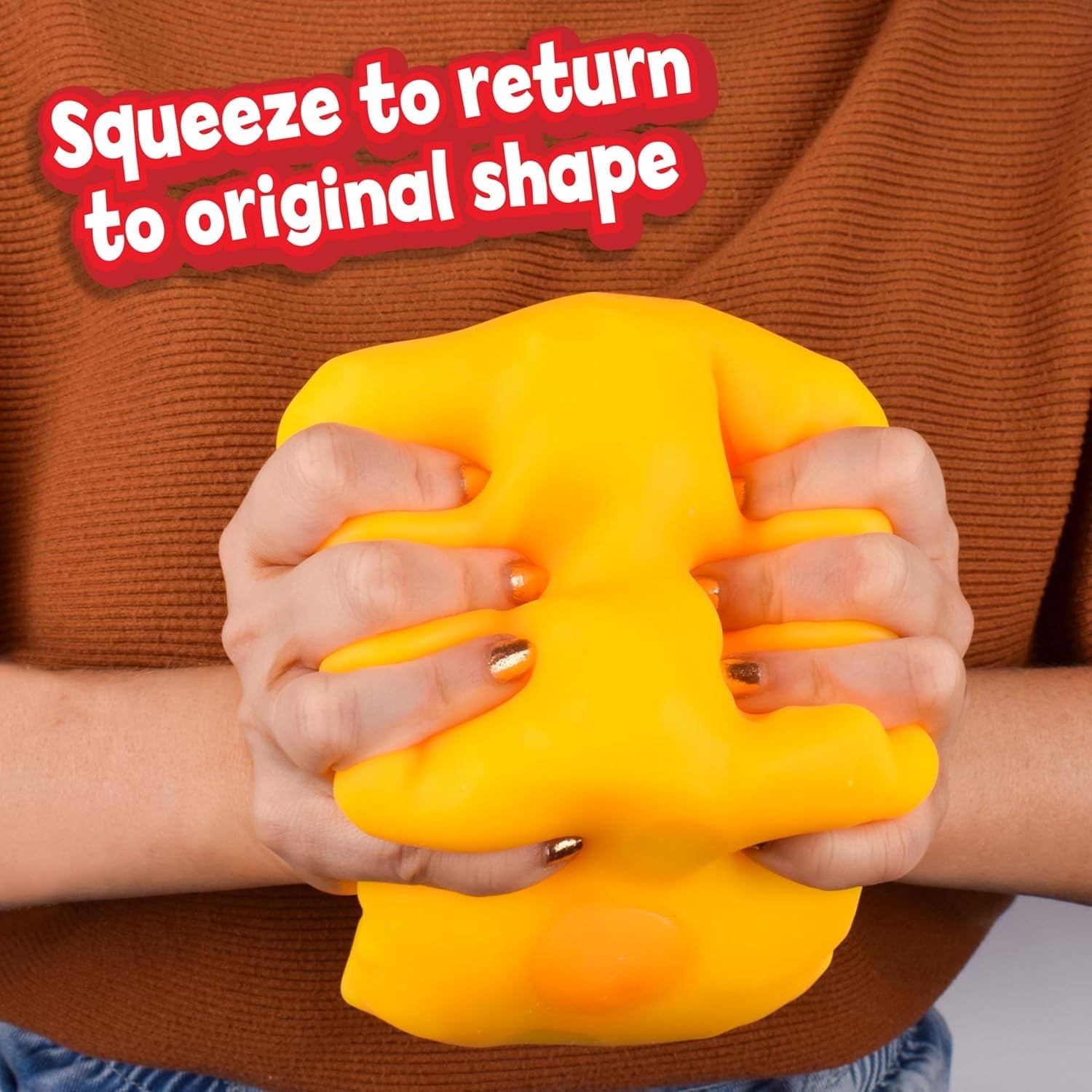 2026 2inch Cheese Squishy, Cheese Squishies Stress - Realistic Slow Rising Food Fidget for Stress Relief & Anxiety Relaxation
