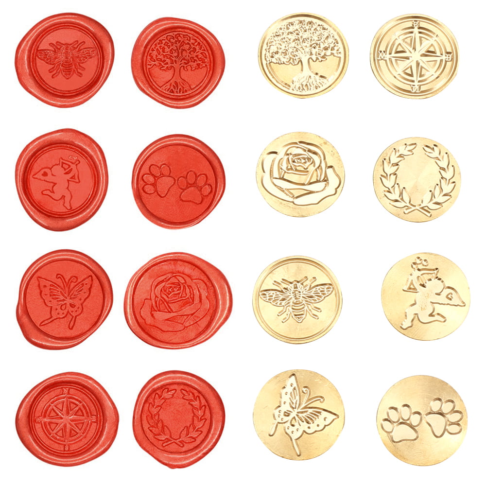 Sealing Wax Stamps Retro Wood Stamp Wax Seal 25mm Removable Brass Seal Wood Handle for Envelopes Invitations Wedding Embellishment Bottle Decoration CRASPIRE Egypt Eye Wax Seal Stamp