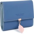 thumbnail image 1 of Cartera de mujer KAIYANG colgante de hoja de cuero PU azul oscuro 6 ranuras para tarjetas, 1 of 4