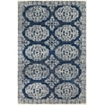 thumbnail image 3 of Mark&Day Wool Rugs, 10x14 Arezzo Traditional Dark Blue Area Rug, Blue Grey Beige Carpet for Living Room, Bedroom or Kitchen (9'9" x 13'9"), 3 of 7
