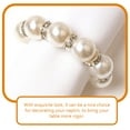 thumbnail image 4 of SHISUYAN 12pcs White Napkin Rings for Elegant Table Decoration and Repeated Use Plastic and Metal 6cm, 4 of 9