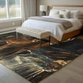 thumbnail image 4 of 5x8 Area Rugs for Living Room, Autumn Deer Non Slip Area Rugs for Kitchen Bedroom Entryway, Forest River Elk Vintage Washable Carpet Runner Rug Floor Mats for Bedroom Home Decor, 4 of 9
