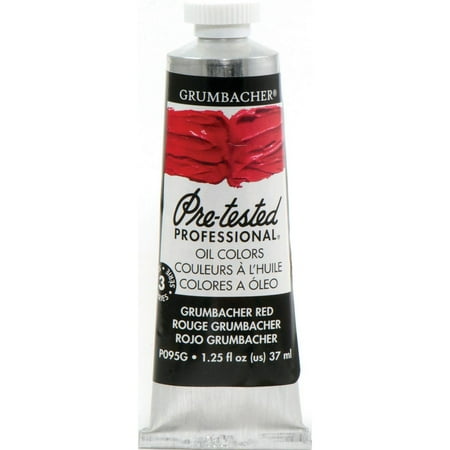 UPC: 0014173353092 | Grumbacher Pre-Tested Oil Color  37ml Tube  Grumbacher Red
