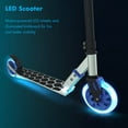 thumbnail image 2 of Neon Flash Kids Scooter with LED Lights Blue Light Up Deck & Wheels, 2 of 6