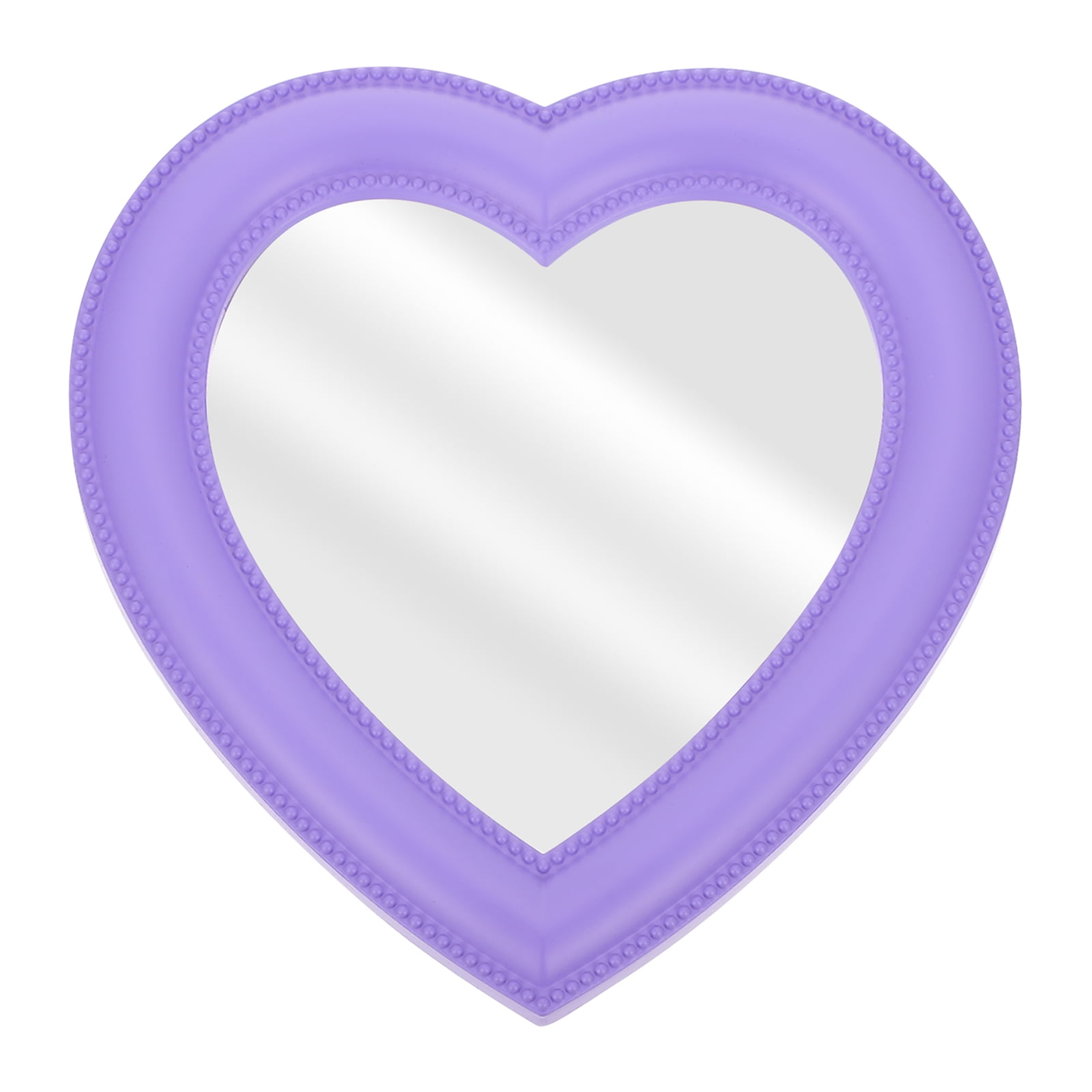 Hemoton Mirror Heart Wall Tabletop Beauty Makeup Cosmetic Hanging