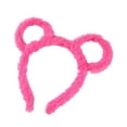 thumbnail image 2 of Women's Plush Headband with Cute Bear Ears - Candy Color Winter Hair Hoop for Makeup and Parties, Winter Thick Plush Headband Round Bear Ears Makeup Hair Hoop Bandana Purple, 2 of 6