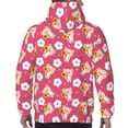 thumbnail image 3 of Bingfone Piggy Sunflower Men's Drawstring Hoodie Long Sleeve Pocket Sweatshirts-XX-Large, 3 of 6