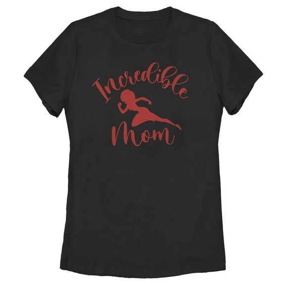 Women's The Incredibles Elastigirl Mom Graphic Tee Black X Large