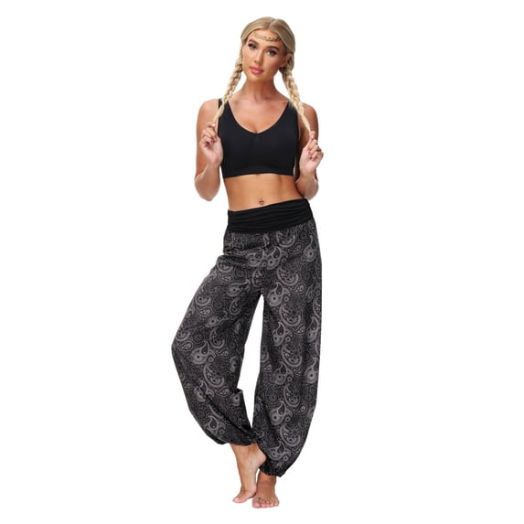 Pants for Women Women's Summer Breathable Lightweight Bungee Bloomers Sports Yoga Pants