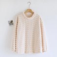 thumbnail image 3 of Wensltd Pyjama Épais Doublé en Polaire pour Femmes Manches Longues Col Rond Mode Chaud Confortable Chandail Tops, 3 of 3