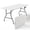 White, variant on HaiCube 6FT Folding Table, Heavy Duty Portable Table, Waterproof HDPE, Foldable for Picnic, Party, Camping, Dining, BBQ, Indoor & Outdoor, White