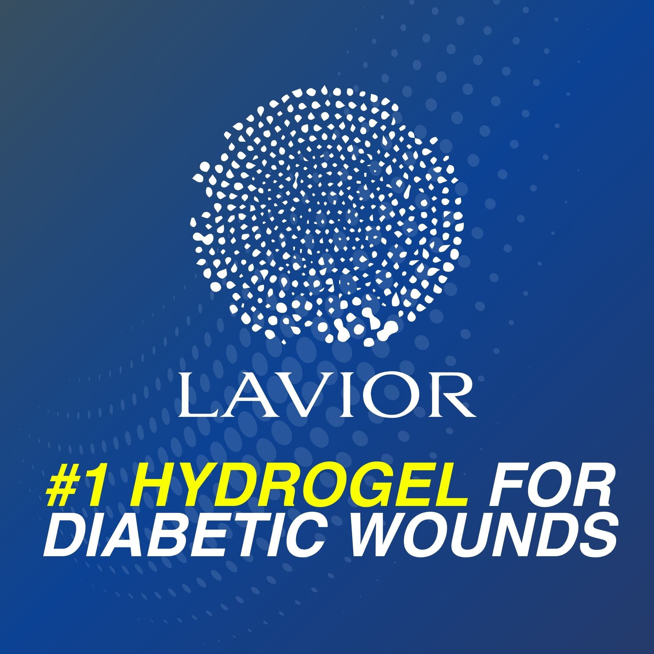 (2 pack) LAVIOR Diabetic Wound Gel 1oz – Natural Botanical Hydrogel for Cuts, Scrapes, Ulcers, CGM Site & Deep Wounds – Fast Healing – Inula Viscosa – ADA Endorsed, Podiatrist Tested, Vegan, Made in USA