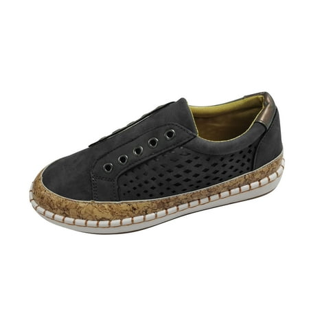 

Honeeladyy Women s Slip On Shoes Slip-On Comfort Fashion Comfortable For Walking Sneakers Slip On Shoes Black Discount