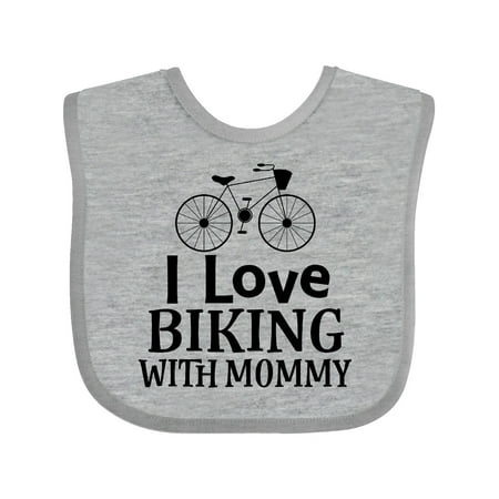 

Inktastic Biking with Mommy Bicycle Gift Baby Boy or Baby Girl Bib