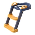 thumbnail image 1 of Asiento orinal Asiento de entrenamiento para niños, cómodo y seguro, entrenador de inodoro con taburete ajustable, escalera, almohadilla suave de PVC, inodoro para entrenamiento TOMSHOO Asiento orinal, 1 of 7