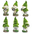 thumbnail image 6 of Solar-Powered Flocked Gnome Garden Statue, LED Watering Can Outdoor Decor, Waterproof Resin Figurine with Lights for Patio, Yard & Lawn, 6 of 9