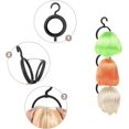 thumbnail image 4 of 3-Piece Long Vacation Hair Hanging Wig Rack, Portable Splicing Black Wig Storage Rack, Closet Wig Hanger, Foldable Wig Display Rack Tools to Keep Your Wig in Perfect Condition for Family Trips, 4 of 7