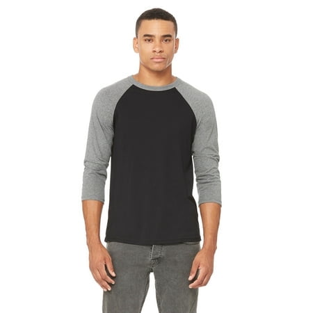 Bella + Canvas Unisex 3/4-Sleeve Baseball T-Shirt