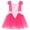 F# Hot Pink Princess, variant on HWJAD 1 Piece Princess Dress for Toddler Girls Puff Short Sleeve Birthday Party Dresses for 2-7Y Kids Girl