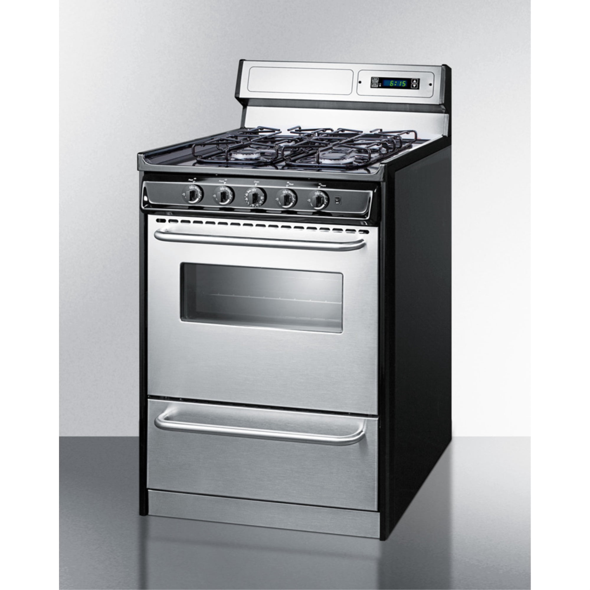 24" Wide Gas Range, Sealed Burners