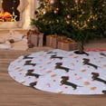 thumbnail image 6 of Sikiie Dachshund Dog 30-48 inches {designName} Print Christmas Tree Skirt Snowman Xmas Tree Skirt with Edge Christmas Decorations for Holiday Party36", 6 of 7