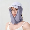 thumbnail image 6 of Umfun Women's Detachable Neck Cover Baseball Cap, Convertible Sun Hat with Removable Flap, Adjustable Breathable Cap for Outdoor and Daily Wear, 6 of 7