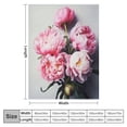thumbnail image 4 of Fenyluxe Flowers Print Throw Blanket for Bed Couch Car Kids Adults All Seasons, Soft Plush Blanket Lightweight Anti-Wrinkle 50x60in, 4 of 6