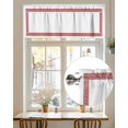 thumbnail image 7 of Red Geometric Valances for Windows Greek Pattern Chinese Valance Rod Pocket Light Filtering Short Window Treatments Curtains for Kitchen Bathroom Living Room Bedroom, 1 Panel, 54 x 18 Inch, 7 of 7