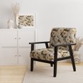 thumbnail image 2 of Designart "Ethereal Flourishing Rococo II" Beige Floral Upholstered Accent Chair - Cottage Arm Chair For Living Room, 2 of 7