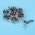 thumbnail image 4 of 1 caja de ositos de peluche no tóxicos, prácticos y hechos a mano para niños, accesorios de 10 mm (caja con forma de flor, incluye 70 piezas), 4 of 11