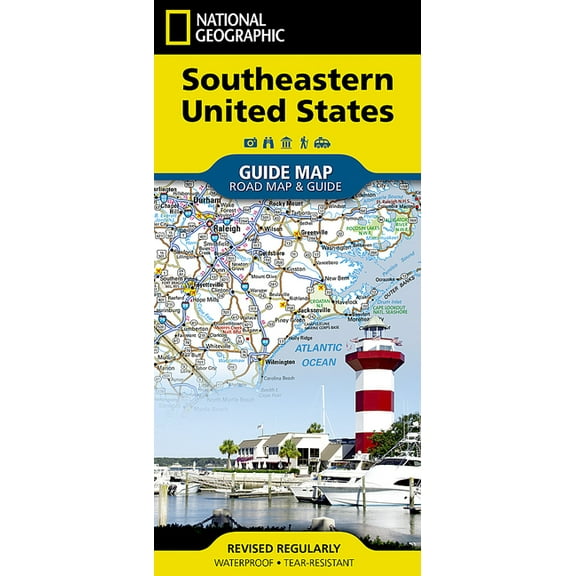 National Geographic Guide Map Southeastern USA Map, (Paperback)
