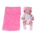 thumbnail image 4 of Muñeca bebé recién nacida de 10 pulgadas, lavable, de vinilo suave, con ropa y manta., 4 of 14