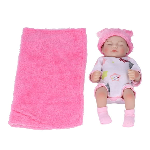 Muñeca de bebé emulativa, muñeca de bebé recién nacida de 10 pulgadas, muñeca de bebé recién nacida, muñeca de silicona fiel a su promesa